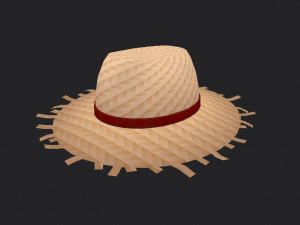 straw hat Modelo 3D