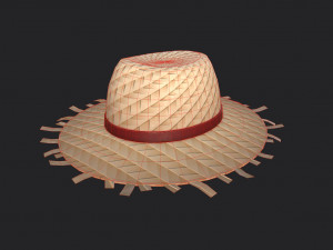 straw hat Modelo 3D