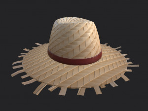 straw hat Modelo 3D