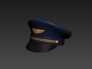pilot hat 3D 模型