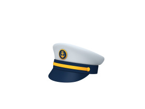 captain hat Modelo 3D