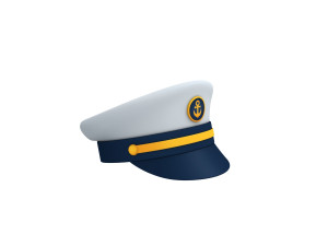 captain hat Modelo 3D