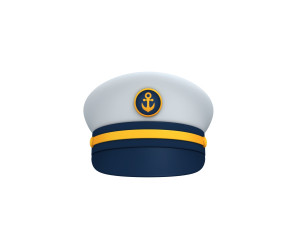 captain hat Modelo 3D