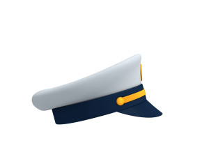 captain hat Modelo 3D