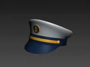 captain hat Modelo 3D