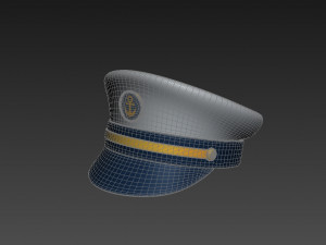 captain hat Modelo 3D