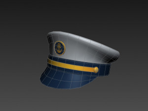 captain hat Modelo 3D