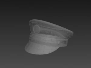 キャプテンの帽子 3Dモデル
