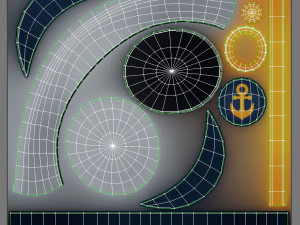 キャプテンの帽子 3Dモデル