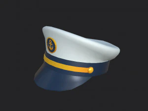 キャプテンの帽子 3Dモデル