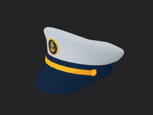 キャプテンの帽子 3Dモデル