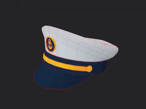 キャプテンの帽子 3Dモデル