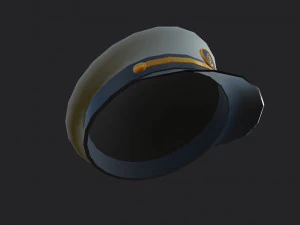 キャプテンの帽子 3Dモデル