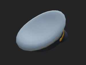 キャプテンの帽子 3Dモデル