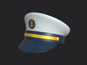 captain hat Modelo 3D