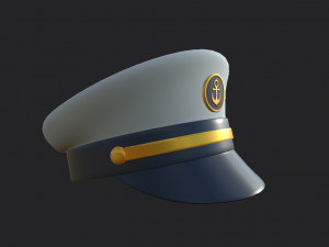captain hat Modelo 3D