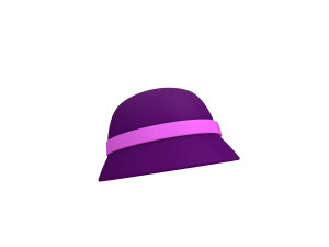 3d cloche hat 3D 模型