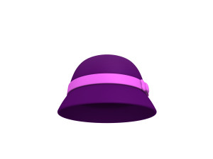 3d cloche hat 3D 模型