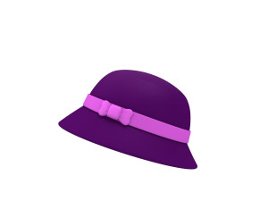 3d cloche hat 3D 模型