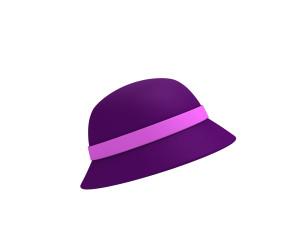 3d cloche hat 3D 模型