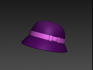 3d cloche hat 3D 模型