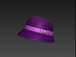 3d cloche hat 3D 模型