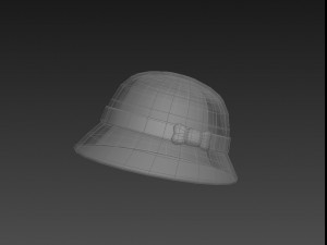 3d cloche hat 3D 模型
