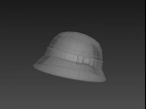 3d cloche hat 3D Model