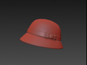 3d cloche hat 3D 模型