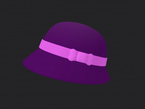 3d cloche hat 3D 模型