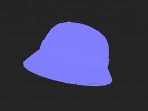 3d cloche hat 3D 模型