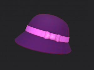3d cloche hat 3D 模型