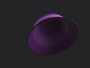 3d cloche hat 3D 模型