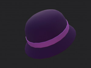 3d cloche hat 3D 模型