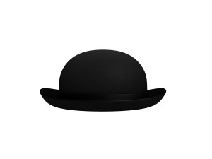 bowler hat Modello 3D