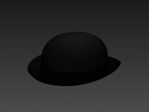 bowler hat Modello 3D