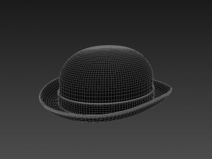 bowler hat Modello 3D