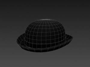 bowler hat Modello 3D