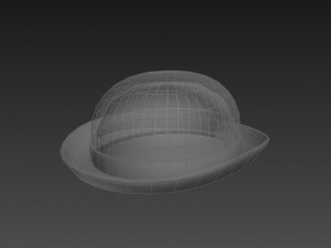 bowler hat Modello 3D