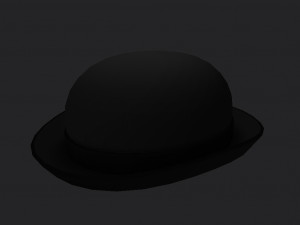bowler hat Modello 3D