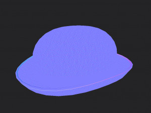bowler hat Modello 3D