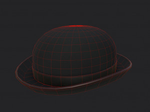 bowler hat Modello 3D
