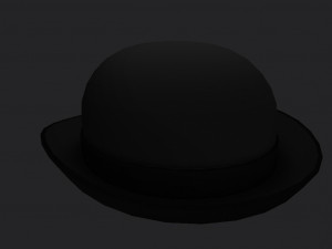 bowler hat Modello 3D