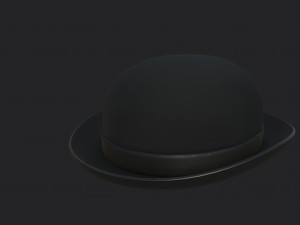 bowler hat Modello 3D
