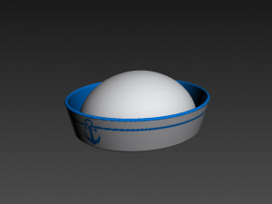 sailor hat 3D Model