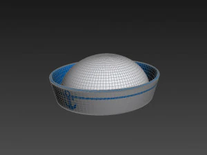 marynarski kapelusz Model 3D
