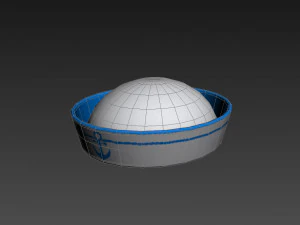 marynarski kapelusz Model 3D