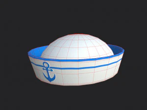 marynarski kapelusz Model 3D