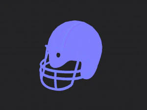 football helmet 3D Model