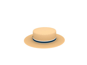 boater hat 3D मॉडल